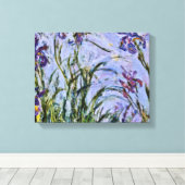 Claude Monet - Iris Mauves Leinwanddruck (Insitu (Holzboden))
