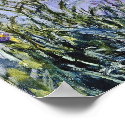 Claude Monet - Iris Mauves Poster (Ecke)