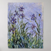 Claude Monet - Iris Mauves Poster (Vorne)