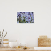 Claude Monet - Iris Mauves Poster (Küche)