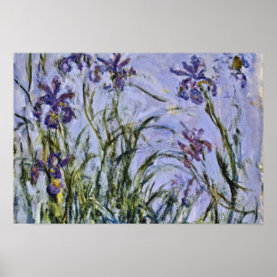 Claude Monet - Iris Mauves Poster