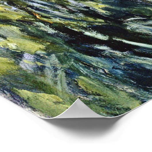 Claude Monet - Iris Mauves Poster (Ecke)