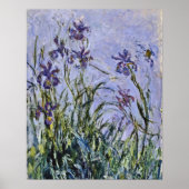Claude Monet - Iris Mauves Poster (Vorne)