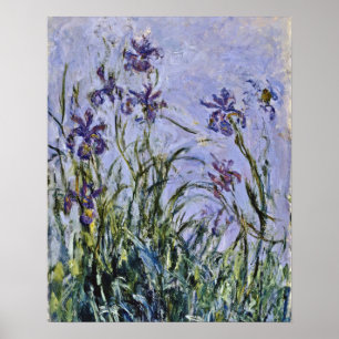 Claude Monet - Iris Mauves Poster