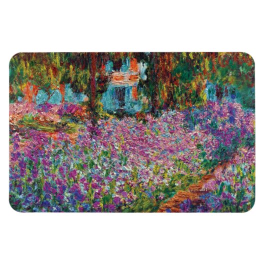Claude Monet - Iris Monets in der Garten-schönen Magnet (Horizontal)