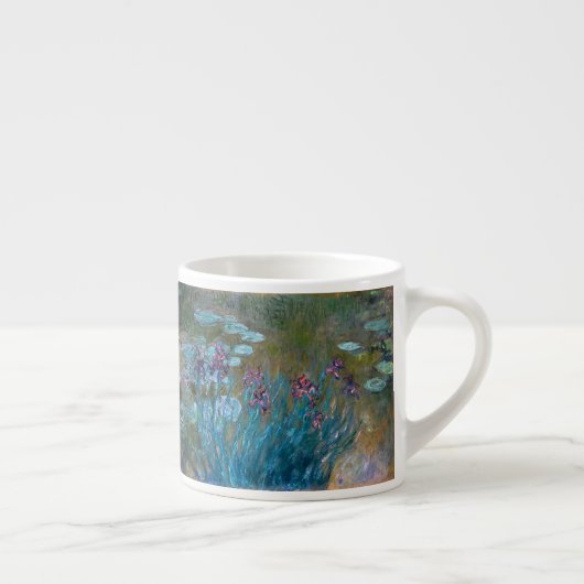 Claude Monet: Iris und Wasser-Lilien Espressotasse (Rechts)