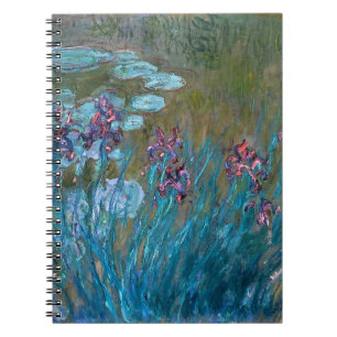 Claude Monet: Iris und Wasser-Lilien Notizblock