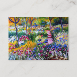 Claude Monet: Irisgarten von Giverny Visitenkarte