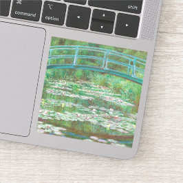 Claude Monet Japanese Footbridge. Impressionismus Aufkleber