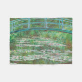 Claude Monet Japanese Footbridge. Impressionismus Fleecedecke (Vorderseite (Horizontal))