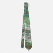 Claude Monet Japanese Footbridge. Impressionismus Krawatte (Rückseite)