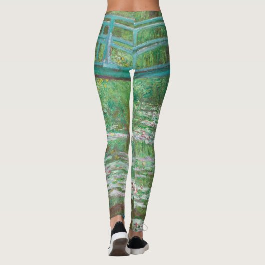 Claude Monet Japanese Footbridge. Impressionismus Leggings (Rückseite)