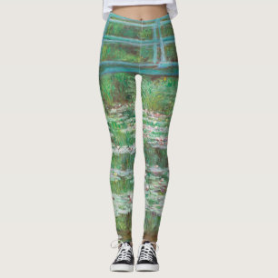 Claude Monet Japanese Footbridge. Impressionismus Leggings