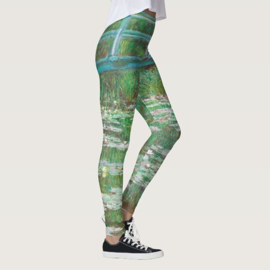 Claude Monet Japanese Footbridge. Impressionismus Leggings (Rechts)