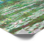 Claude Monet Japanese Footbridge. Impressionismus Poster (Ecke)