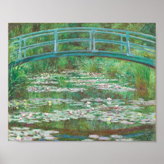 Claude Monet Japanese Footbridge. Impressionismus Poster (Vorne)