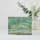 Claude Monet Japanese Footbridge. Impressionismus Postkarte (Stehend Vorderseite)