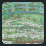 Claude Monet Japanese Footbridge. Impressionismus Quadratischer Aufkleber<br><div class="desc">Claude Monet Aufkleber "Japanese Footbridge".</div>