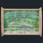 Claude Monet Japanese Footbridge. Impressionismus Serviertablett<br><div class="desc">Claude Monet "Japanese Footbridge" Serviertablett.</div>
