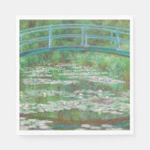 Claude Monet Japanese Footbridge. Impressionismus Serviette (Vorderseite)