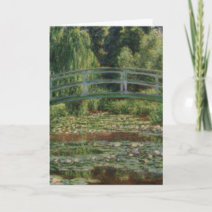 Claude Monet Japanese Footbridge & Water Lily Pool Karte