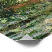 Claude Monet Japanese Footbridge Water Lily Pool Poster (Ecke)