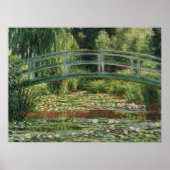 Claude Monet Japanese Footbridge Water Lily Pool Poster (Vorne)
