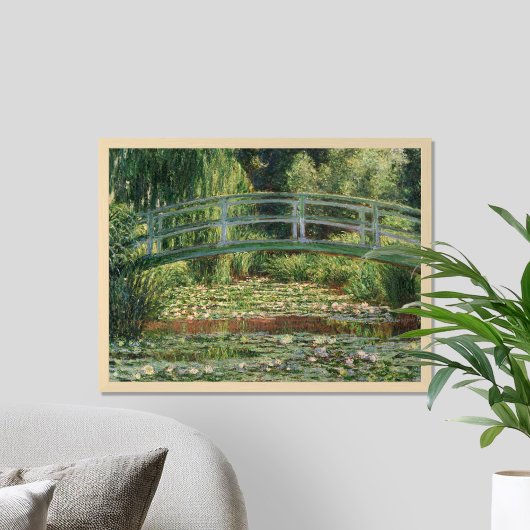 Claude Monet Japanese Footbridge Water Lily Pool Poster