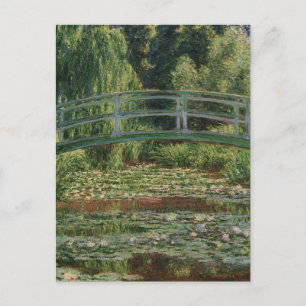 Claude Monet Japanese Footbridge & Water Lily Pool Postkarte