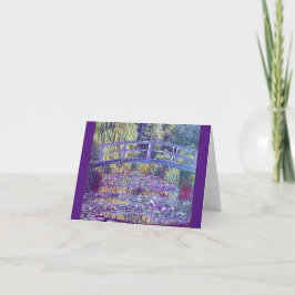 Claude Monet, japanische Brücke, Bildende Kunst, Feiertagskarte