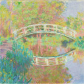 Claude Monet - Japanische Brücke, Giverny Aufkleber (Vorderseite)