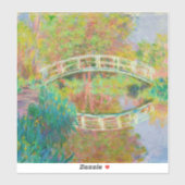 Claude Monet - Japanische Brücke, Giverny Aufkleber (Blatt)