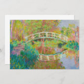 Claude Monet - Japanische Brücke, Giverny Dankeskarte (Vorne/Hinten)