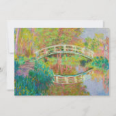 Claude Monet - Japanische Brücke, Giverny Einladung (Vorderseite)