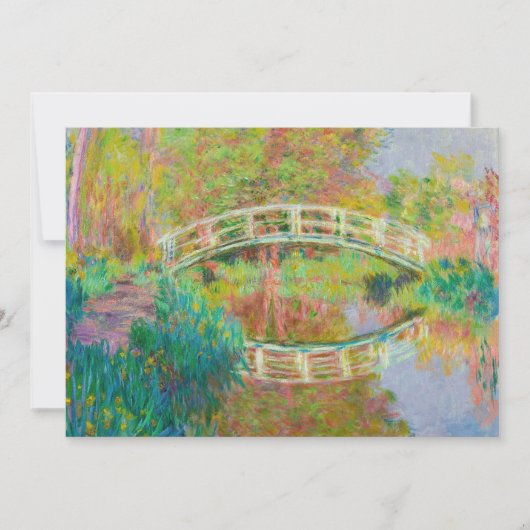 Claude Monet - Japanische Brücke, Giverny Einladung (Vorderseite)