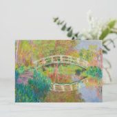 Claude Monet - Japanische Brücke, Giverny Einladung (Stehend Vorderseite)