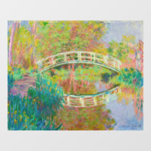 Claude Monet - Japanische Brücke, Giverny Fensteraufkleber
