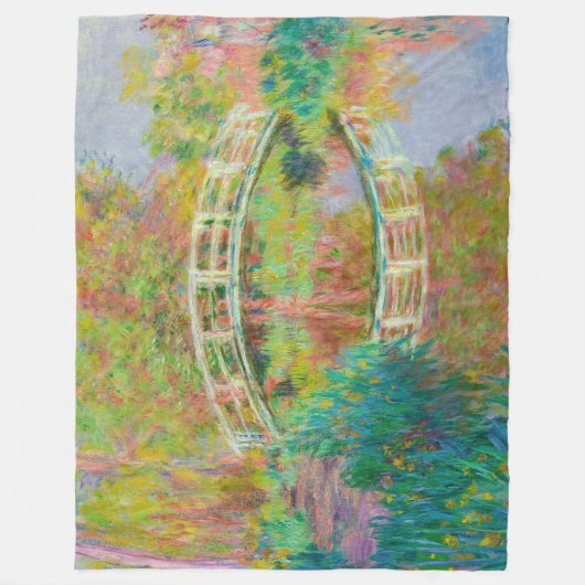 Claude Monet - Japanische Brücke, Giverny Fleecedecke (Vorderseite)