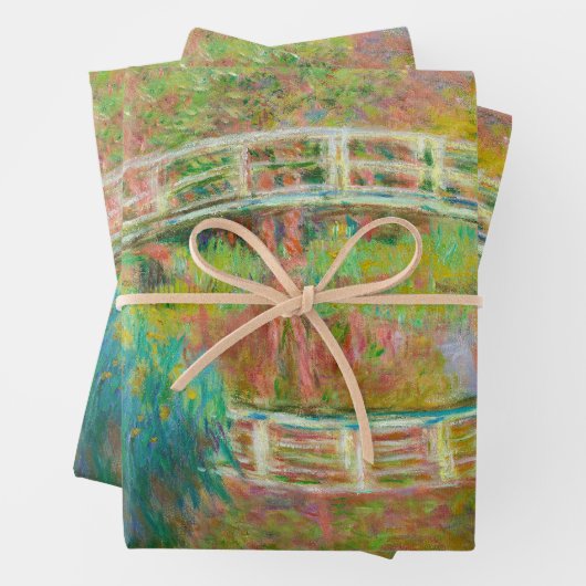 Claude Monet - Japanische Brücke, Giverny Geschenkpapier Set (Beispiel)