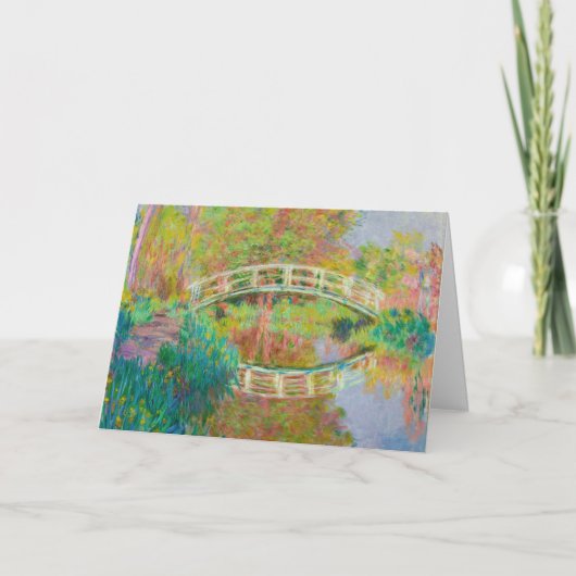 Claude Monet - Japanische Brücke, Giverny Karte (Vorderseite)