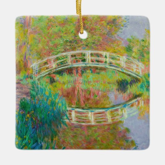 Claude Monet - Japanische Brücke, Giverny Keramikornament (Vorderseite)