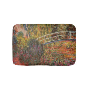 Claude Monet Japanische Brücke Giverny Kunst Badematte