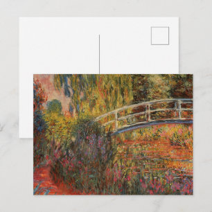 Claude Monet Japanische Brücke Giverny Kunst Postkarte