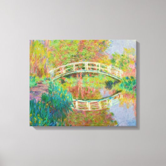 Claude Monet - Japanische Brücke, Giverny Leinwanddruck (Vorderseite)