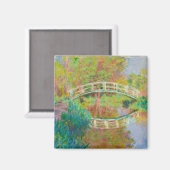 Claude Monet - Japanische Brücke, Giverny Magnet (Vorderseite/Rückseite)