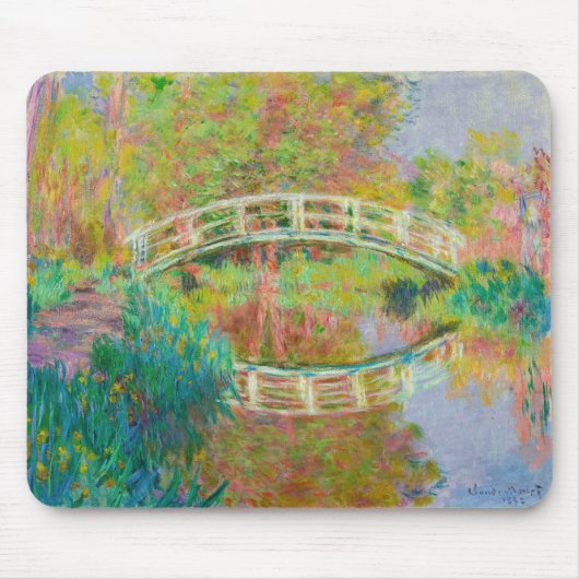 Claude Monet - Japanische Brücke, Giverny Mousepad (Vorne)