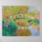Claude Monet - Japanische Brücke, Giverny Poster (Vorne)