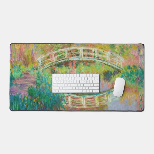 Claude Monet - Japanische Brücke, Giverny Schreibtischunterlage (Tastatur & Maus)