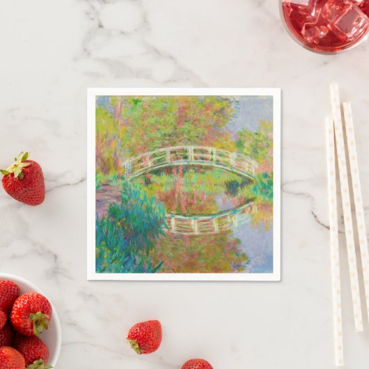 Claude Monet - Japanische Brücke, Giverny Serviette (Beispiel)