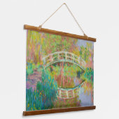 Claude Monet - Japanische Brücke, Giverny Wandteppich Mit Holzrahmen (Gewinkelt)